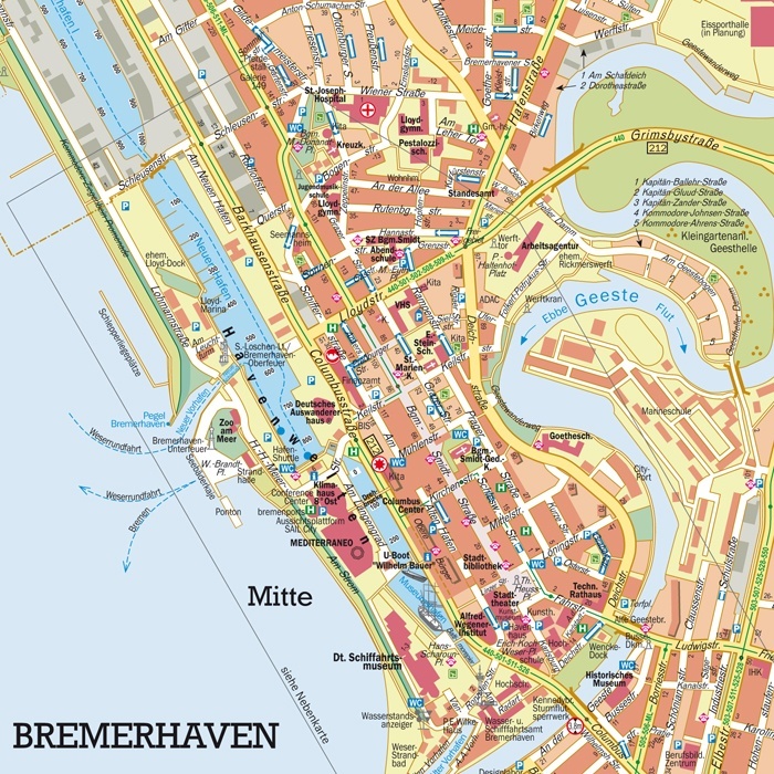 Ganz Bremerhaven auf einen Blick: Der Amtliche Stadtplan 2009 ist da